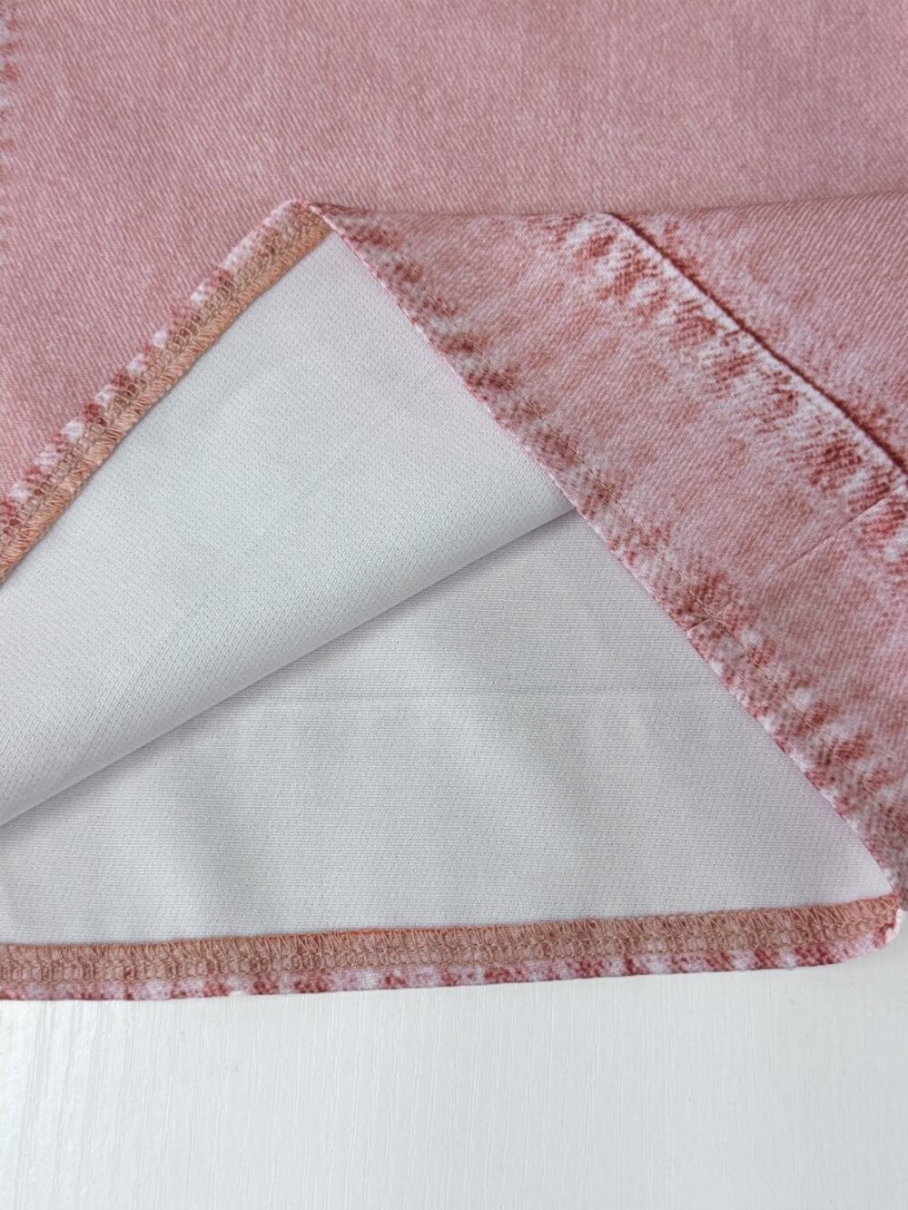 Pink Casual Women's Retro Button Pocket V Neck Long Sleeve Top - Picture 3 of 5